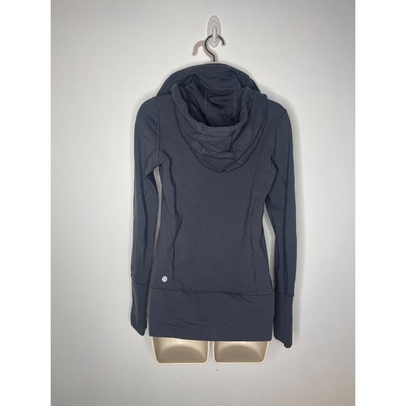 Lululemon Define Grey/Purple Hoodie Jacket Size 6 - Picture 5 of 9